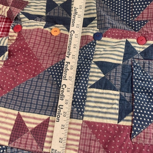 Homemade jacket, granny, core Americano, reversible size XL see measurements - Picture 13 of 14